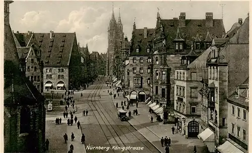 AK / Ansichtskarte  Nuernberg Koenigstrasse Stadtzentrum Nuernberg