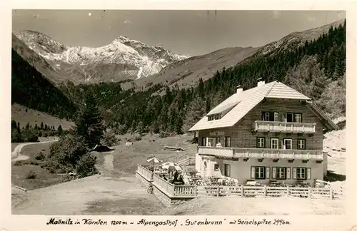 AK / Ansichtskarte  Mallnitz_Tauernbahn_Kaernten_AT Alpengasthof Gutenbrunn Blick gegen Geiselspitze Alpen 