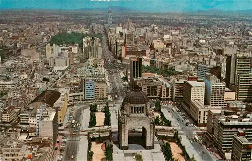 AK / Ansichtskarte  Mexico_City_D.F._Mexico Vista aérea del Monumento a la Revolución y Avenida Juárez 