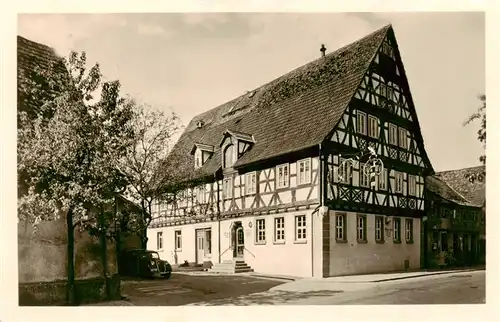 AK / Ansichtskarte  Grunbach_Remshalden Gasthof zum Hirsch Fachwerkhaus Grunbach Remshalden