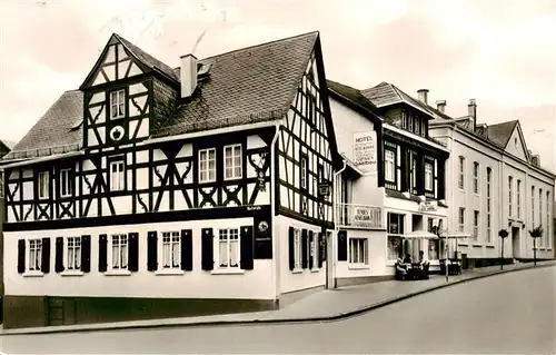 AK / Ansichtskarte  Bad_Ems Hotel Restaurant Alte Krone Fachwerkhaus Bad_Ems