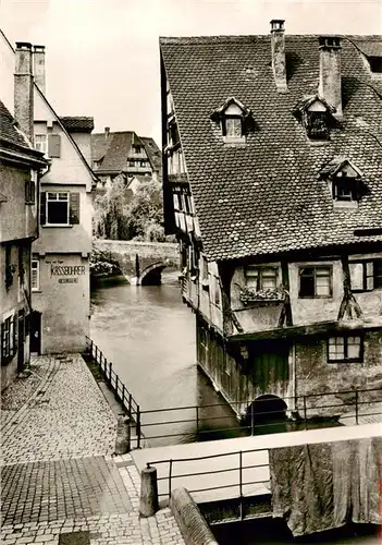 AK / Ansichtskarte  Ulm__Donau Partie an der Blau 