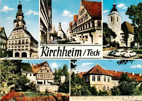 AK / Ansichtskarte  Kirchheim__Teck Orts und Teilansichten Schloss Kirche Park 