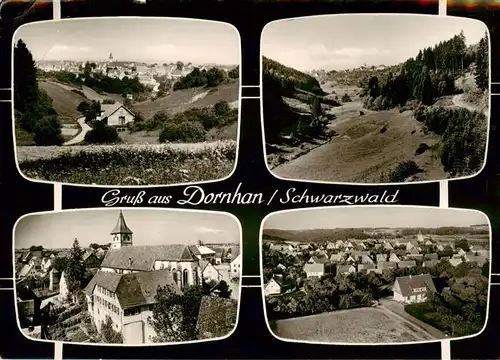 AK / Ansichtskarte 73900180 Dornhan Panorama Teilansichten Kirche Dornhan