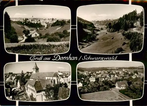 AK / Ansichtskarte  Dornhan Panorama Teilansichten Kirche Dornhan