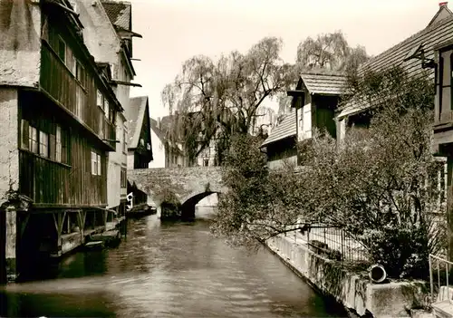 AK / Ansichtskarte  Ulm__Donau Partie an der Blau 