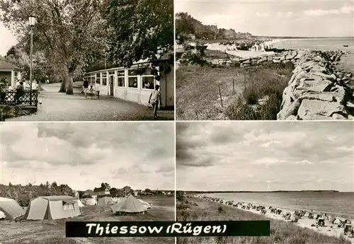 AK / Ansichtskarte  Thiessow_Ostseebad_Ruegen Campingplatz Strandpartien Thiessow_Ostseebad_Ruegen