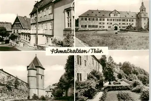 AK / Ansichtskarte  Schmalkalden Gaststaette Zur Wilhelmsburg Schloss Wilhelmsburg Auf der Wilhelmsburg Anlagen am Schloss Schmalkalden