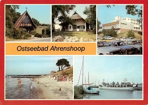 AK / Ansichtskarte 73900234 Ahrenshoop_Ostseebad Kirche Kunstkaten Kurhaus Strand Hafen Ahrenshoop_Ostseebad