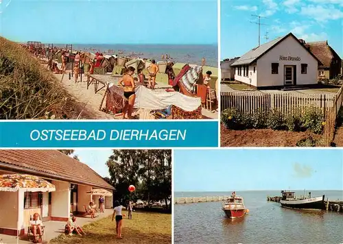 AK / Ansichtskarte  Dierhagen_Ostseebad Strand Haus Brandis Bungalow Fischerhafen Dierhagen_Ostseebad