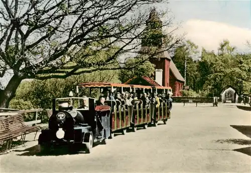 AK / Ansichtskarte  Skansen_Stockholm_Sweden Marknadsgata med lilla taget 