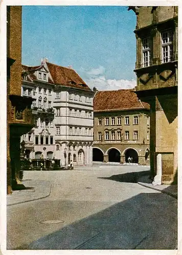 AK / Ansichtskarte 73900245 Goerlitz__Sachsen Untermarkt zwischen Rathaus und Schoenhof mit Waage und Lauben 