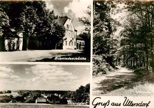 AK / Ansichtskarte  Ullersdorf_Dresden Schmiedeschaenke Panorama Waldpartie Ullersdorf_Dresden