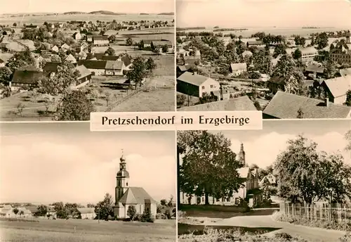 AK / Ansichtskarte 73900260 Pretzschendorf Panorama Kirche Teilansichten Pretzschendorf