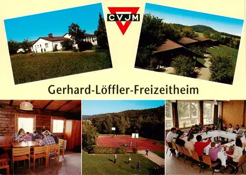 AK / Ansichtskarte 73900288 Stierhoefstetten Gerhard Loeffler Freizeitheim Gastraeume Sportplatz Panorama Stierhoefstetten