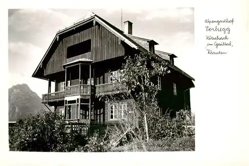 AK / Ansichtskarte  Koetschach-Mauthen_Kaernten_AT Alpengasthof Vorhegg 