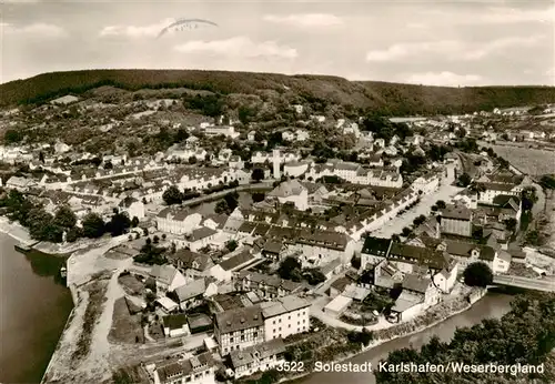 AK / Ansichtskarte  Karlshafen_Bad Panorama Solestadt im Weserbergland Karlshafen_Bad