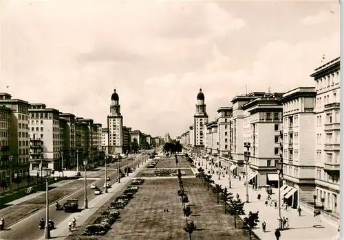 AK / Ansichtskarte  Berlin Stalinallee Blick nach Westen Berlin