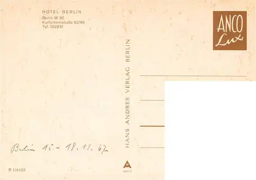 AK / Ansichtskarte 73900396 Berlin Hotel Berlin Nationalflaggen Berlin