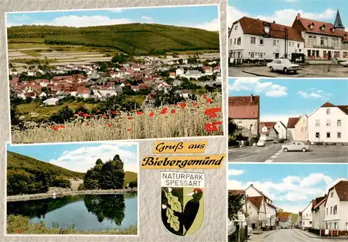 AK / Ansichtskarte  Biebergemuend Panorama Naturpark Spessart Ortspartien Bauernschenke Biebergemuend