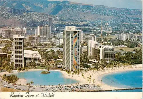 AK / Ansichtskarte  Waikiki_Honolulu_Hawaii_USA Rainbow Tower Fliegeraufnahme 