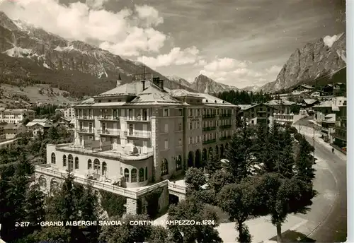 AK / Ansichtskarte 73900430 Cortina_d_Ampezzo_IT Grandi Alberghi Savoia 