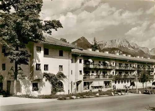 AK / Ansichtskarte  Berchtesgaden Gasthaus Hirschensprung mit Untersberg Berchtesgaden