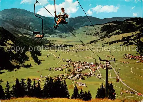 AK / Ansichtskarte 73900485 Sessellift_Chairlift_Telesiege Tannheim Tirol 