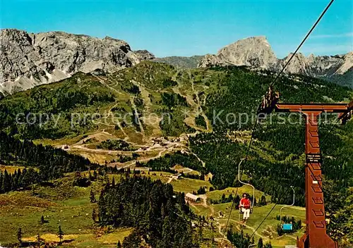 AK / Ansichtskarte  Sessellift_Chairlift_Telesiege Schoenes Kaernten  