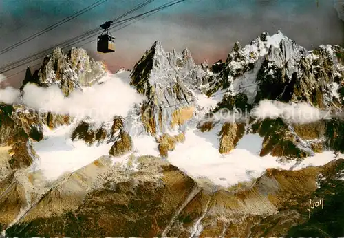 AK / Ansichtskarte  Seilbahn_Cable-Car_Telepherique Chamonix Hte Savoie  