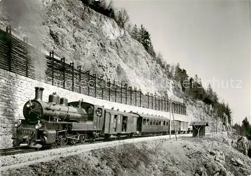 AK / Ansichtskarte  Eisenbahn_Railway_Chemin_de_Fer Yverdon Ste Croix Alienor G 4/4 4 