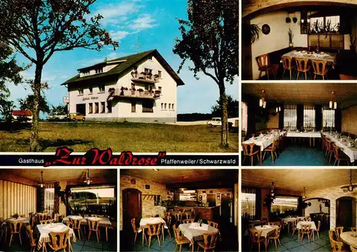 AK / Ansichtskarte  Pfaffenweiler_Breisgau Gasthaus Zur Waldrose Gastraeume Pfaffenweiler_Breisgau