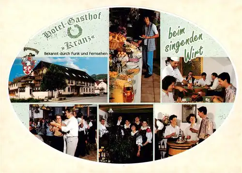 AK / Ansichtskarte 73900603 Riedboehringen Hotel Gasthof Kranz Gastraeume Tanzveranstaltung Fruehstuecksbueffet Riedboehringen