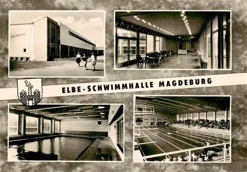 AK / Ansichtskarte 73900616 Magdeburg Elbe Schwimmhalle Details Magdeburg