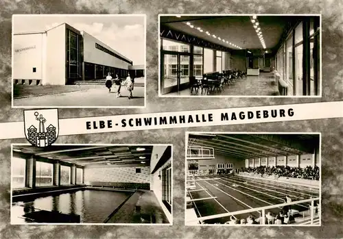 AK / Ansichtskarte  Magdeburg Elbe Schwimmhalle Details Magdeburg