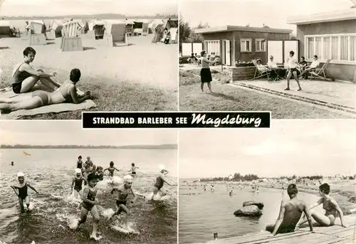 AK / Ansichtskarte  Magdeburg Strandbad Barleber See Teilansichten Magdeburg