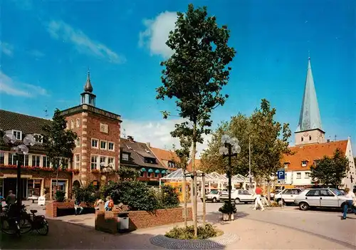 AK / Ansichtskarte  Borken_Westfalen Altes Rathaus und St Remigius Kirche Borken_Westfalen