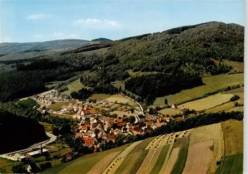 AK / Ansichtskarte  Bontkirchen Naturpark Diemelsee Fliegeraufnahme Bontkirchen