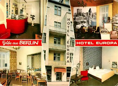 AK / Ansichtskarte 73900694 Berlin Hotel Europa Gastraeume Zimmer Berlin