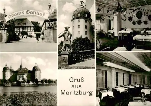 AK / Ansichtskarte 73900713 Moritzburg_Sachsen Adams Gasthof Moritzburg Denkmal Gastraeume Moritzburg Sachsen