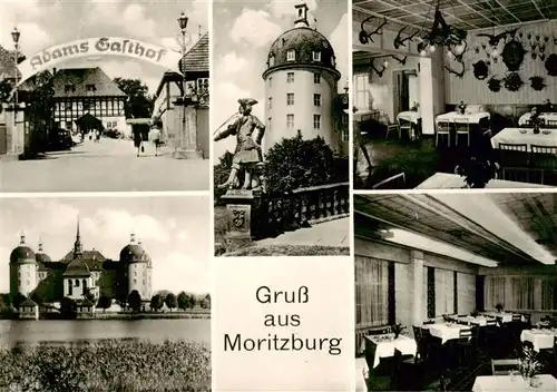 AK / Ansichtskarte  Moritzburg_Sachsen Adams Gasthof Moritzburg Denkmal Gastraeume Moritzburg Sachsen