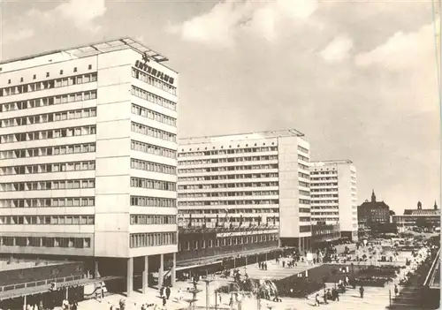 AK / Ansichtskarte  Dresden_Elbe Teilansicht Interhotel 