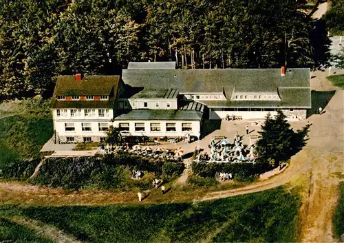 AK / Ansichtskarte 73900741 Hoherodskopf_Schotten Berggasthof Hoherodskopf Fliegeraufnahme 