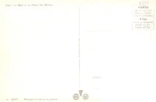 AK / Ansichtskarte  Basel_BS Faehre und Mittlere Rheinbruecke Basel_BS