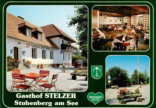 AK / Ansichtskarte 73900782 Stubenbergsee_Stubenberg_Steiermark_AT Gasthof Steilzer Gastraum Blumentrog 