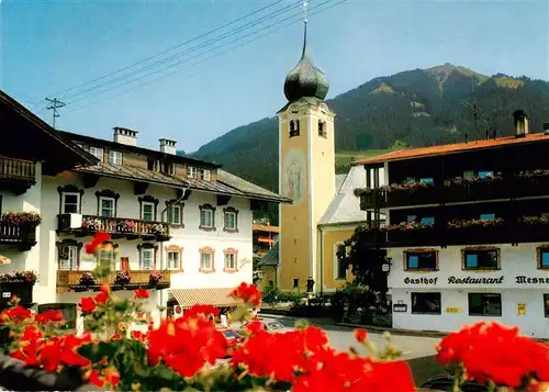 AK / Ansichtskarte 73900786 Westendorf_Tirol Mesnerwirt Gasthof Restaurant Kirche Westendorf_Tirol