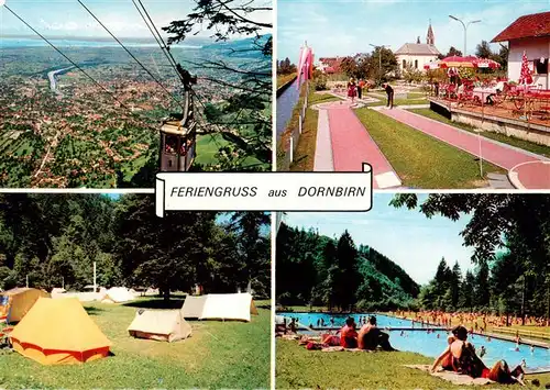 AK / Ansichtskarte  Dornbirn_Vorarlberg_AT Seilbahn Camping Minigolfanlage Schwimmbad 