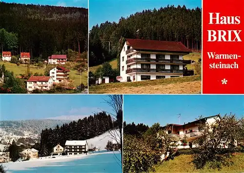 AK / Ansichtskarte  Warmensteinach Haus Brix mit Haus Brix jun Teilansichten Warmensteinach