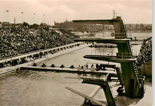 AK / Ansichtskarte 73900835 Leipzig Schwimmstadion im Sportforum Leipzig