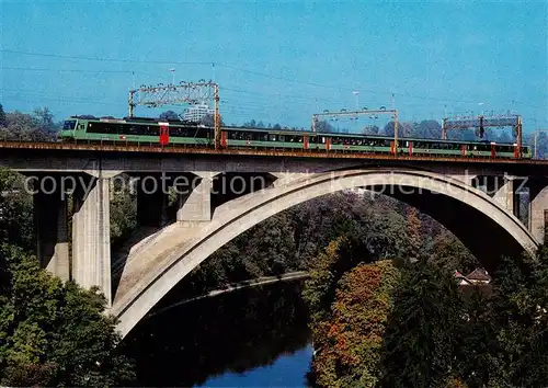 AK / Ansichtskarte  Eisenbahn_Railway_Chemin_de_Fer SBB Pendelzug RBDe 4/4 2100 